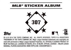 2014 Topps Stickers #307 Red Sox Puzzle Back