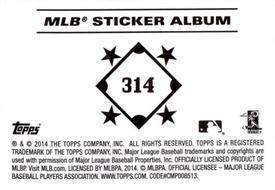 2014 Topps Stickers #314 Red Sox Puzzle Back
