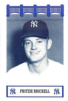 1992 The Wiz New York Yankees of the 50s #NNO Fritzie Brickell Front