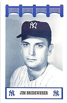 1992 The Wiz New York Yankees of the 50s #NNO Jim Brideweser Front