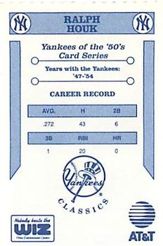 1992 The Wiz New York Yankees of the 50s #NNO Ralph Houk Back