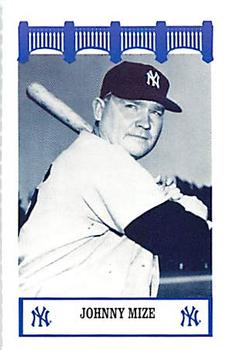 1992 The Wiz New York Yankees of the 50s #NNO Johnny Mize Front