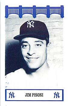 1992 The Wiz New York Yankees of the 50s #NNO Jim Pisoni Front