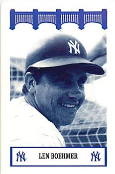 1992 The Wiz New York Yankees of the 60s #NNO Len Boehmer Front