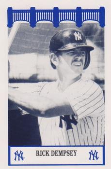1992 The Wiz New York Yankees of the 70s #NNO Rick Dempsey Front