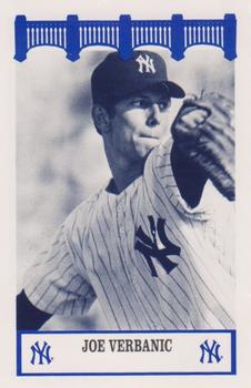 1992 The Wiz New York Yankees of the 70s #NNO Joe Verbanic Front