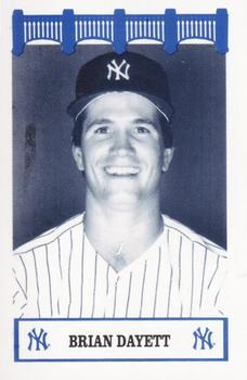 1992 The Wiz New York Yankees of the 80s #NNO Brian Dayett Front