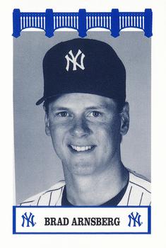 1992 The Wiz New York Yankees of the 80s #NNO Brad Arnsberg Front