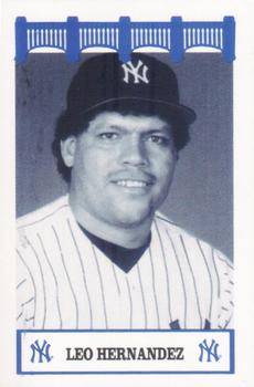 1992 The Wiz New York Yankees of the 80s #NNO Leo Hernandez Front