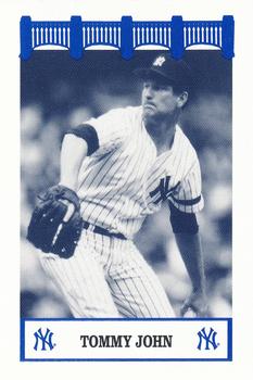 1992 The Wiz New York Yankees of the 80s #NNO Tommy John Front
