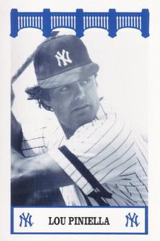 1992 The Wiz New York Yankees of the 80s #NNO Lou Piniella Front