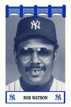 1992 The Wiz New York Yankees of the 80s #NNO Bob Watson Front