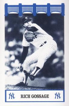 1992 The Wiz New York Yankees of the 80s #NNO Rich Gossage Front
