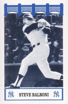 1992 The Wiz New York Yankees of the 80s #NNO Steve Balboni Front