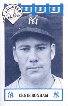 1992 The Wiz New York Yankees All-Stars #NNO Ernie Bonham Front