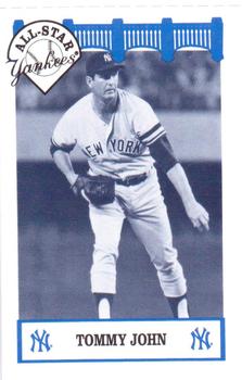 1992 The Wiz New York Yankees All-Stars #NNO Tommy John Front
