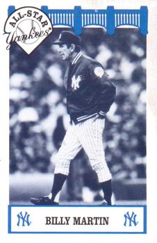 1992 The Wiz New York Yankees All-Stars #NNO Billy Martin Front
