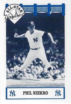1992 The Wiz New York Yankees All-Stars #NNO Phil Niekro Front