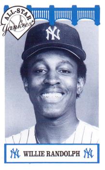 1992 The Wiz New York Yankees All-Stars #NNO Willie Randolph Front