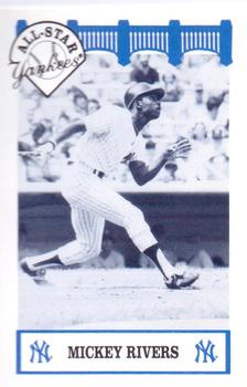 1992 The Wiz New York Yankees All-Stars #NNO Mickey Rivers Front
