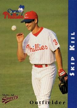 1998 Multi-Ad Clearwater Phillies #12 Skip Kiil Front