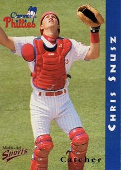 1998 Multi-Ad Clearwater Phillies #21 Chris Snusz Front