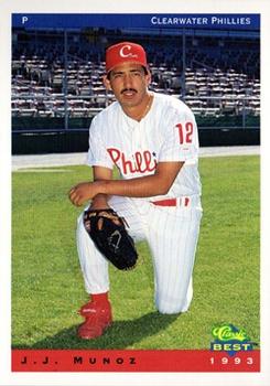 1993 Classic Best Clearwater Phillies #17 J.J. Munoz Front