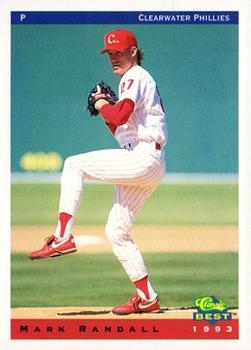 1993 Classic Best Clearwater Phillies #18 Mark Randall Front