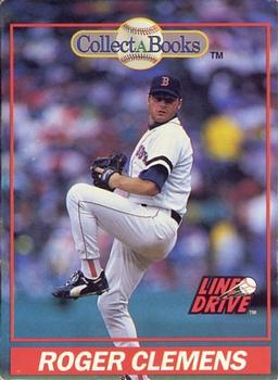 1991 Line Drive Collect-a-Books #1 Roger Clemens Front
