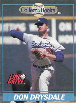 1991 Line Drive Collect-a-Books #10 Don Drysdale Front