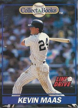1991 Line Drive Collect-a-Books #21 Kevin Maas Front