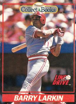 1991 Line Drive Collect-a-Books #31 Barry Larkin Front