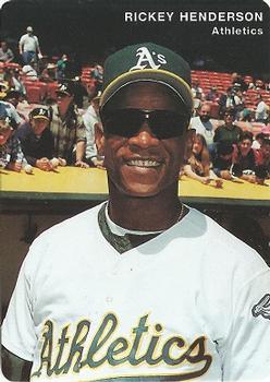 1995 Mother's Cookies Oakland Athletics #5 Rickey Henderson Front