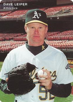 1995 Mother's Cookies Oakland Athletics #16 Dave Leiper Front