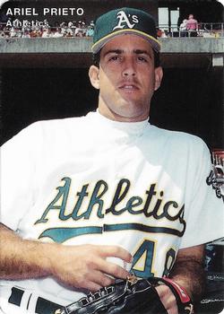1995 Mother's Cookies Oakland Athletics #29 Ariel Prieto Front