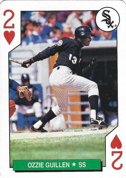 1991 U.S. Playing Card Co. Major League All-Stars Playing Cards - All-Stars Silver #2♥ Ozzie Guillen Front