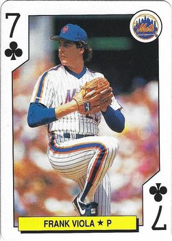 1991 U.S. Playing Card Co. Major League All-Stars Playing Cards - All-Stars Silver #7♣ Frank Viola Front