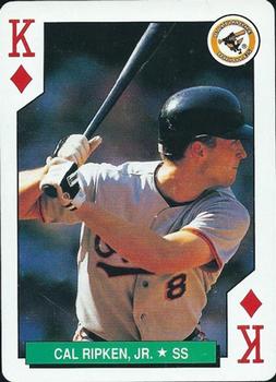 1991 U.S. Playing Card Co. Major League All-Stars Playing Cards - All-Stars Silver #K♦ Cal Ripken Jr. Front