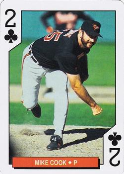 1994 Bicycle Baltimore Orioles Playing Cards #2♣ Mike Cook Front