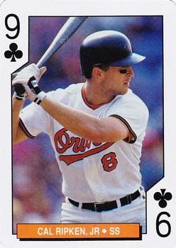 1994 Bicycle Baltimore Orioles Playing Cards #9♣ Cal Ripken Jr. Front