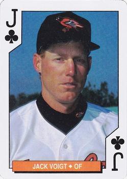 1994 Bicycle Baltimore Orioles Playing Cards #J♣ Jack Voigt Front