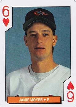 1994 Bicycle Baltimore Orioles Playing Cards #6♥ Jamie Moyer Front