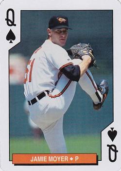 1994 Bicycle Baltimore Orioles Playing Cards #Q♠ Jamie Moyer Front