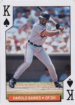 1994 Bicycle Baltimore Orioles Playing Cards #K♠ Harold Baines Front