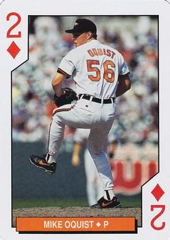 1994 Bicycle Baltimore Orioles Playing Cards #2♦ Mike Oquist Front