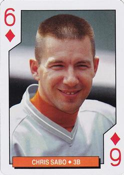 1994 Bicycle Baltimore Orioles Playing Cards #6♦ Chris Sabo Front