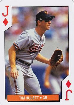 1994 Bicycle Baltimore Orioles Playing Cards #J♦ Tim Hulett Front