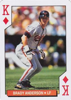 1994 Bicycle Baltimore Orioles Playing Cards #K♦ Brady Anderson Front
