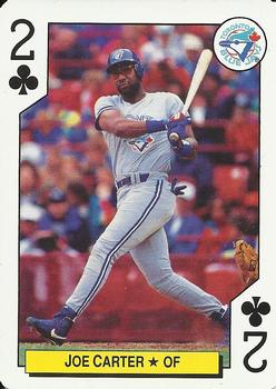 1992 Bicycle All-Stars Playing Cards #2♣ Joe Carter Front