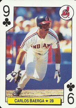 1992 Bicycle All-Stars Playing Cards #9♣ Carlos Baerga Front
